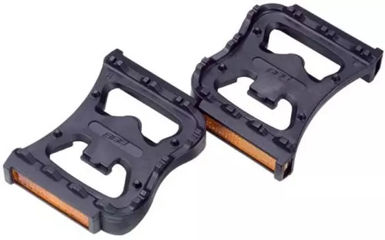 Педали велосипедные BBB Clipless adapter FeetRest, двойные отражатели, черный, BPD-90