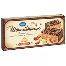 Торт вафельный с арахисом Шоколадница 270г