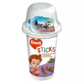 Вафельные трубочки с начинкой фундук и какао Fineti 45г