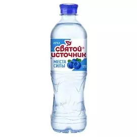 Вода питьевая негазированная с ароматом ирги, голубики и экстрактом черники Святой Источник 0,5л