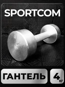 Гантель Sportcom неразборная металлическая 4 кг