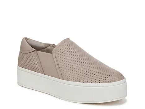 Кроссовки Vince Warren II Platform Slip-On — женские, бежевый мрамор