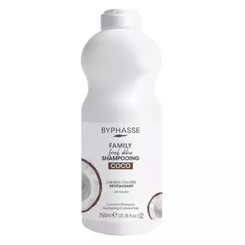 шампунь BYPHASSE Family Fresh Delice Кокос для окрашенных волос 750мл