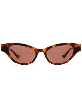 Солнцезащитные очки в оправе 'кошачий глаз' Gucci Eyewear, коричневый