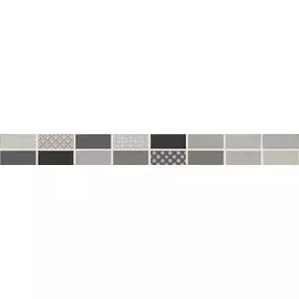 Fiori Grigio Бордюр металлизированный 1506-0101 6,5х60