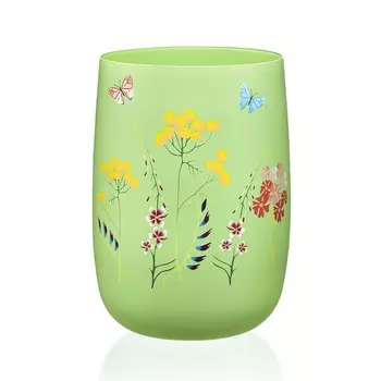 Ваза 18 см Bohemia Crystal Herbal зелёный