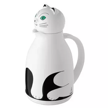 Термос-чайник 1 л Helios Cat белый