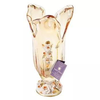 Ваза 37 см White Cristal Янтарь