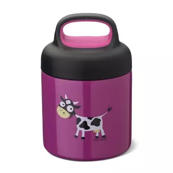 Термос для еды 300 мл Carl Oscar LunchJar Cow фиолетовый