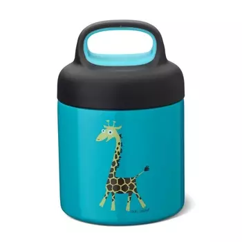 Термос для еды 300 мл Carl Oscar LunchJar Giraffe бирюзовый