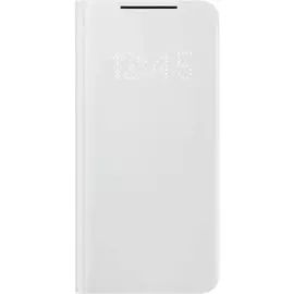 Чехол - книжка Samsung EF-NG991PJEGRU Smart LED View Cover S21, светло-серый