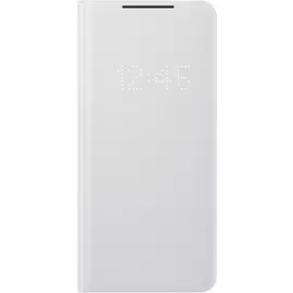 Чехол - книжка Samsung EF-NG998PJEGRU Smart LED View Cover S21 Ultra, светло-серый