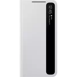 Чехол - книжка Samsung EF-ZG991CJEGRU Smart Clear View Cover S21, светло-серый