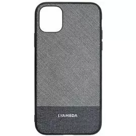 Чехол Lyambda EUROPA LA05-1261-GR для iPhone 12/12 Pro grey strip