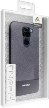 Чехол Lyambda EUROPA LA05-RMN9-GR для Xiaomi Redmi Note 9 grey strip