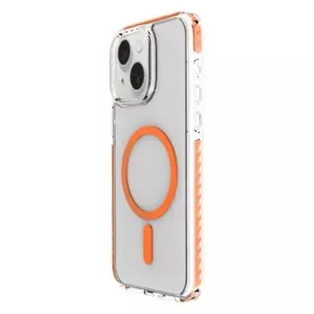 Чехол MOCOLL Jelly Series CJO1 на iPhone 15, матовый с оранжевой рамкой