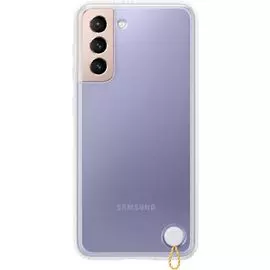 Чехол - накладка Samsung EF-GG991CWEGRU Clear Protective Cover S21, прозрачный с белой рамкой