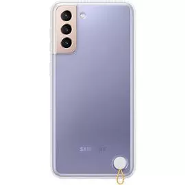 Чехол - накладка Samsung EF-GG996CWEGRU Clear Protective Cover S21+, прозрачный с белой рамкой