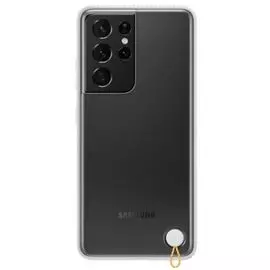 Чехол - накладка Samsung EF-GG998CWEGRU Clear Protective Cover S21 Ultra, прозрачный с белой рамкой