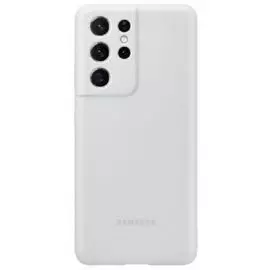 Чехол - накладка Samsung EF-PG998TJEGRU Silicone Cover S21 Ultra, светло-серый
