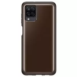 Чехол - накладка Samsung EF-QA125TBEGRU Soft Clear Cover A12, чёрный