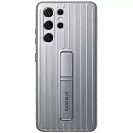Чехол - накладка Samsung EF-RG998CJEGRU Protective Standing Cover S21 Ultra, светло-серый