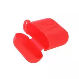 Чехол Red Line для Airpods УТ000017844 силиконовый, красный