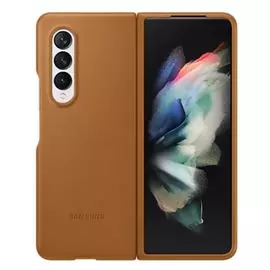 Чехол Samsung EF-VF926LAEGRU Leather Cover Z Fold 3, светло-коричневый