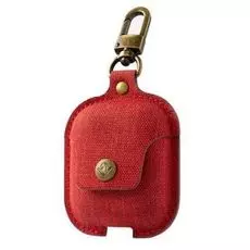 Чехол TwelveSouth AirSnap 12-1953 для наушников и зарядного кейса AirPods, канвас, красный
