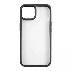 Чехол Usams US-BH769 УТ000028116 пластиковый, прозрачный для iPhone 13, с цветным силиконовым краем, черный (IP13PJX01)