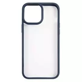 Чехол Usams US-BH771 УТ000028124 пластиковый, прозрачный для iPhone 13 Pro Max, с цветным силиконовым краем, синий (IP13PMJX03)