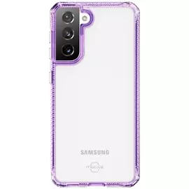 Чехол Itskins SG3S-HBMKC-LPTR HYBRID CLEAR для Samsung Galaxy S21, сиреневый/прозрачный