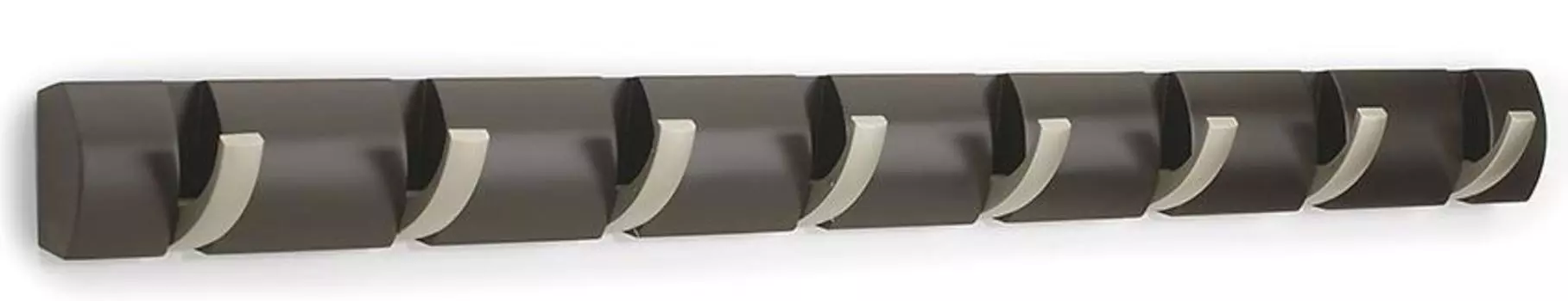 Вешалка настенная горизонтальная Umbra Flip 8 крючков эспрессо