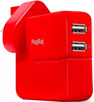 Сетевое зарядное устройство Twelve South PlugBug Duo (12-1706) для MacBook (Red)