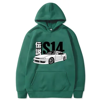 Женская толстовка с принтом аниме Initial D, повседневная модная рубашка с капюшоном, пуловер с длинными рукавами, толстовки, одежда унисекс большого размера S