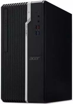 Системный блок Acer Veriton S2680G PMD-G6405 , Intel Pentium Gold G6405 4.1GHz, 4Gb RAM, 128Gb M.2, DVD-RW, W10Pro, черный (DT.VV2ER.01T)