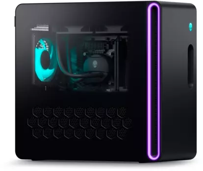 Системный блок Dell Alienware Aurora R16 MT, Intel Core i9 14900F 3.4 ГГц, 64Gb RAM, 2Tb SSD, NVIDIA GeForce RTX 4080 Super 16Gb, Wi-Fi, BT, W11, черный, клавиатура, мышь (R16-9481)