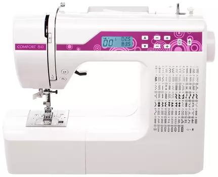 Швейная машина Comfort 80, белый/розовый (COMFORT 80)