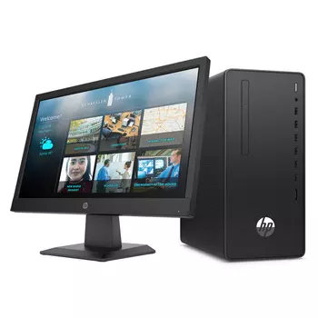 Системный блок HP Bundle 290 G4 MT, Intel Pentium G6400 4GHz, 4Gb RAM, 1Tb HDD, DVD-RW, DOS, черный, клавиатура, мышь, Monitor HP P19 (1C6W5EA)
