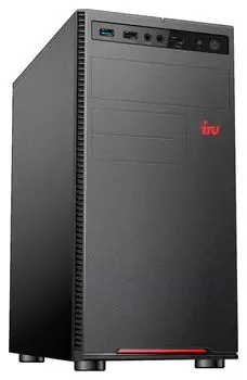 Системный блок IRU Home 310H5SE, Intel Core i5 11400 2.6 ГГц, 8Gb RAM, 1Tb SSD, без ОС, черный (1862613)