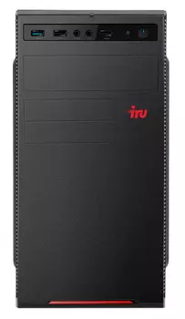 Системный блок IRU Home 310H6SE, Intel Core i5 12400 2.5 ГГц, 8Gb RAM, 1Tb SSD, без ОС, черный (1996650)