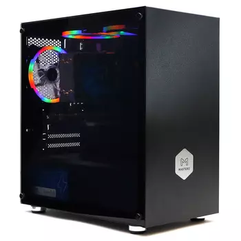 Системный блок Mastero Gaming GT05, Intel Core i7 10700F 2.9 ГГц, 16Gb RAM, 480Gb SSD, NVIDIA GeForce RTX 3060 12Gb, DOS, черный (GT05-I10700-16S480-3060)