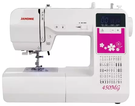 Швейная машина Janome 450MG, белый/розовый (450MG)