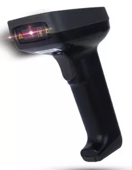 Сканер штрих-кода Deli E14953, ручной, лазерный, USB, 1D, черный (E14953)