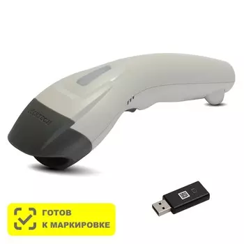 Сканер штрих-кода Mertech CL-610 BLE Dongle P2D, ручной, Image, USB, беспроводной, 1D/2D, USB кабель, USB Bluetooth адаптер, белый, IP54 (4834)