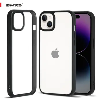 (В комплекте ремешок на запястье)Чехол IBMRS для Apple iPhone 15, прозрачный чехол для телефона, противоударный чехол с подушкой безопасности art camo