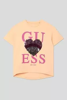 Футболка хлопковая с принтом Guess