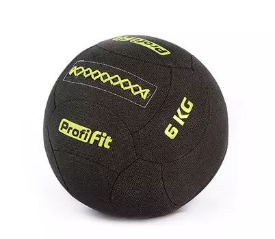 Медицинбол набивной кевларовый (Kevlar Wallball) Profi-Fit 6 кг