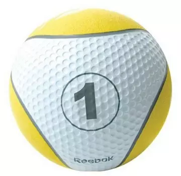 Медицинский мяч 1 кг Reebok RE-21121 желтый