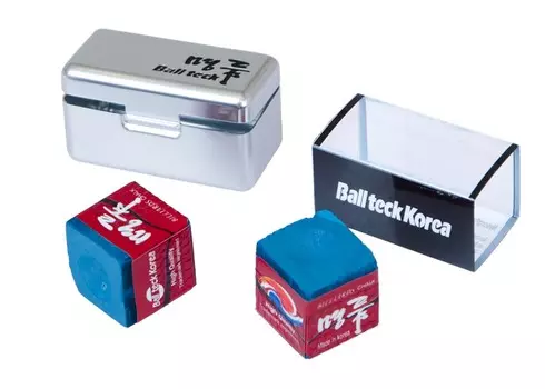 Мел Ball Teck PRO II (2 шт, в серебристой металлической коробке) 45.000.02.2 синий